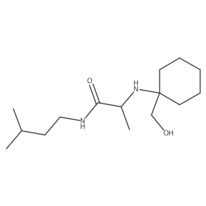 Propanamide, 2-[[1-(hydroxymethyl)cyclohexyl]amino]-N-(3-methylbutyl)- Structure