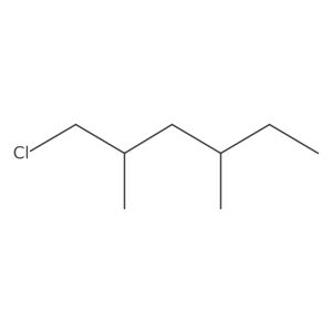 1-Chloro-2,4-dimethylhexane结构式