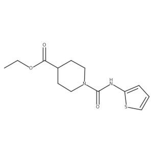 Ethyl 1-(thiophen-2-ylcarbamoyl)piperidine-4-carboxylate结构式