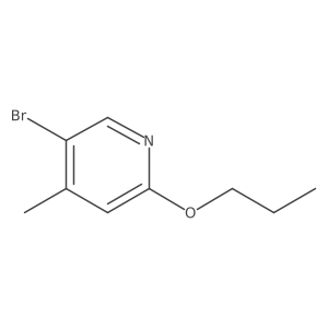 5-Bromo-4-methyl-2-propoxypyridine Structure