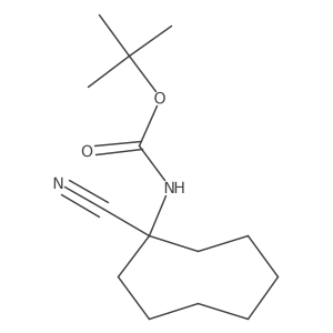 tert-butyl N-(1-cyanocyclooctyl)carbamate Structure