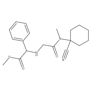 Methyl 2-({[(1-cyanocyclohexyl)(methyl)carbamoyl]methyl}amino)-2-phenylacetate结构式