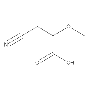 3-Cyano-2-methoxypropanoic acid结构式
