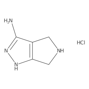 1,4,5,6-Tetrahydropyrrolo[3,4-c]pyrazol-3-amine hydrochloride结构式