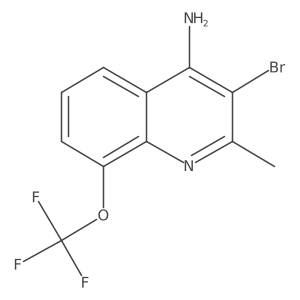 4-Amino-3-bromo-2-methyl-8-(trifluoromethoxy)quinoline Structure