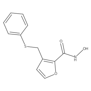 N-hydroxy-3-[(phenylsulfanyl)methyl]furan-2-carboxamide结构式