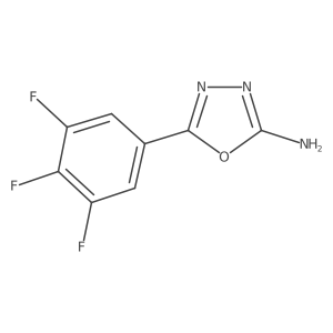 5-(3,4,5-Trifluorophenyl)-1,3,4-oxadiazol-2-amine Structure