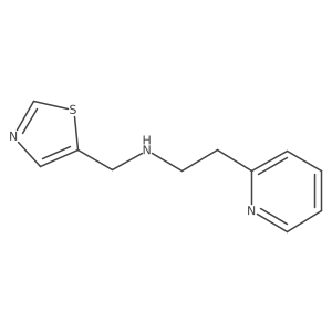 2-(Pyridin-2-yl)-N-(thiazol-5-ylmethyl)ethan-1-amine结构式