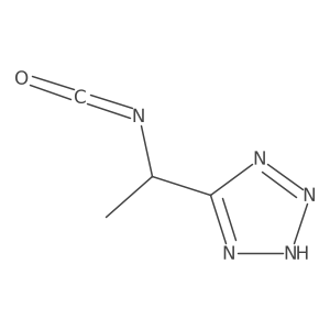 5-(1-isocyanatoethyl)-1H-1,2,3,4-tetrazole Structure