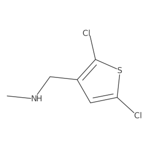 [(2,5-Dichlorothiophen-3-yl)methyl](methyl)amine结构式