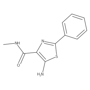 5-Amino-N-methyl-2-phenyl-4-thiazolecarboxamide结构式