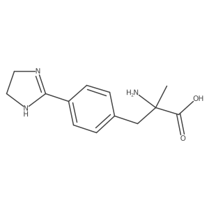 2-amino-3-(4-(4,5-dihydro-1H-imidazol-2-yl)phenyl)-2-methylpropanoic acid Structure