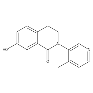 7-Hydroxy-2-(4-methyl-pyridin-3-yl)-3,4-dihydro-2H-isoquinolin-1-one Structure