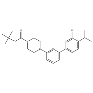Tert-butyl 4-(6-(3-hydroxy-4-isopropylphenyl)pyridin-2-yl)piperazine-1-carboxylate Structure