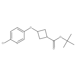 Tert-butyl-3-((6-chloropyridin-3-yl)oxy)azetidine-1-carboxylate Structure