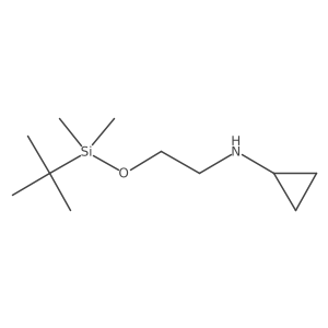 N-(2-{[tert-butyl(dimethyl)silyl]oxy}ethyl)cyclopropanamine Structure