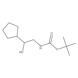1-Cyclopentyl-2-(Boc-amino)ethanol Structure
