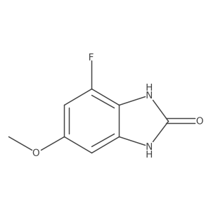 4-Fluoro-6-methoxy-1,3-dihydro-2H-benzo[d]imidazol-2-one结构式