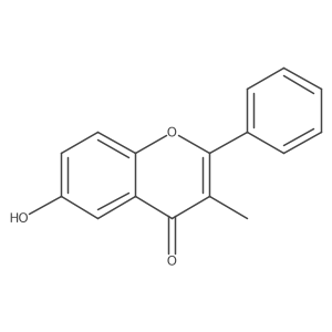 6-Hydroxy-3-methyl-2-phenylchromen-4-one Structure