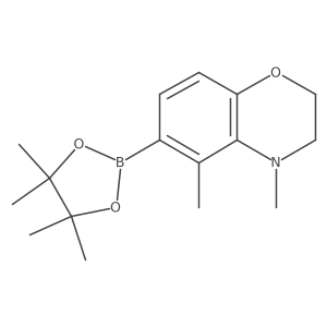 4,5-dimethyl-6-(4,4,5,5-tetramethyl-1,3,2-dioxaborolan-2-yl)-3,4-dihydro-2H-benzo[b][1,4]oxazine Structure
