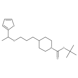 tert-Butyl 4-(3-(1-(furan-2-yl)ethoxy)propyl)piperidine-1-carboxylate Structure