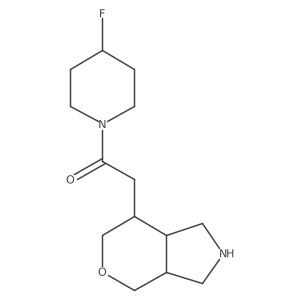 1-(4-fluoropiperidin-1-yl)-2-((3aR,7S,7aS)-octahydropyrano[3,4-c]pyrrol-7-yl)ethanone Structure
