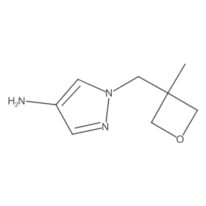 1-[(3-Methyloxetan-3-yl)methyl]pyrazol-4-amine结构式