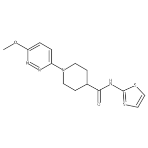 1-(6-methoxypyridazin-3-yl)-N-[(2Z)-1,3-thiazol-2(3H)-ylidene]piperidine-4-carboxamide Structure