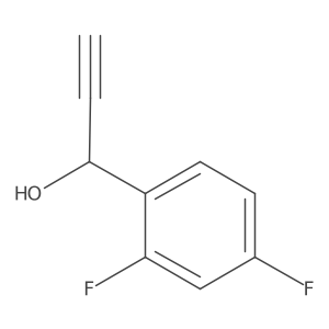 1-(2,4-Difluorophenyl)prop-2-yn-1-ol结构式