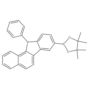 11-Phenyl-8-(4,4,5,5-tetramethyl-1,3,2-dioxaborolan-2-yl)-11H-benzo[a]carbazole Structure