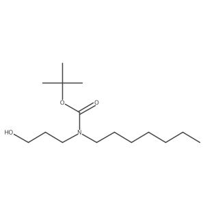 tert-butyl N-heptyl-N-(3-hydroxypropyl)carbamate结构式