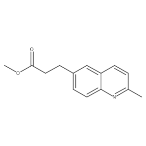 Methyl 3-(2-methylquinolin-6-yl)propanoate结构式