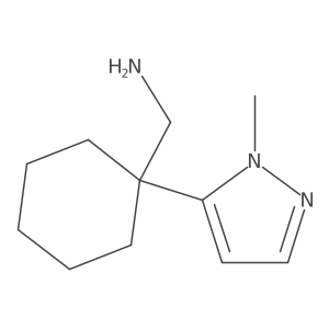 [1-(1-Methyl-1H-pyrazol-5-yl)cyclohexyl]methanamine Structure