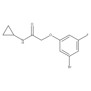2-(3-Bromo-5-fluorophenoxy)-N-cyclopropylacetamide Structure