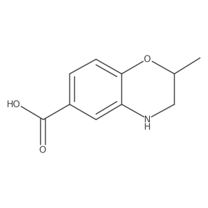 2-methyl-3,4-dihydro-2H-1,4-benzoxazine-6-carboxylic acid Structure