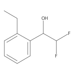 1-(2-Ethylphenyl)-2,2-difluoroethan-1-ol Structure