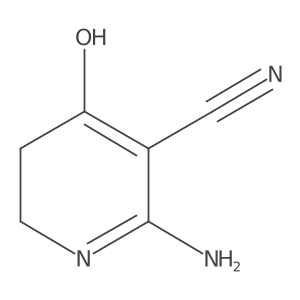 2-Amino-4-oxo-5,6-dihydro-1H-pyridine-3-carbonitrile结构式