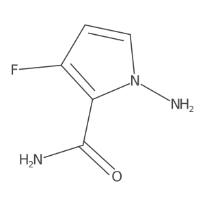 1-Amino-3-fluoro-1H-pyrrole-2-carboxamide结构式