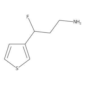3-Fluoro-3-(thiophen-3-yl)propan-1-amine结构式