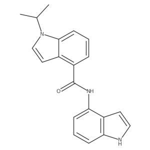N-(1H-indol-4-yl)-1-(propan-2-yl)-1H-indole-4-carboxamide结构式