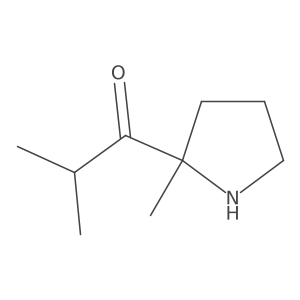 2-Methyl-1-(2-methylpyrrolidin-2-yl)propan-1-one Structure