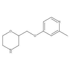 2-{[(2-Methylpyridin-4-yl)oxy]methyl}morpholine结构式