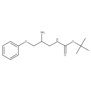 Tert-butyl (2-amino-3-phenoxypropyl)carbamate Structure