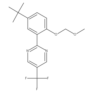 2-(5-(Tert-butyl)-2-(methoxymethoxy)phenyl)-5-(trifluoromethyl)pyrimidine Structure