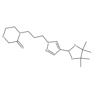 4-[3-[4-(4,4,5,5-Tetramethyl-1,3,2-dioxaborolan-2-yl)-1H-pyrazol-1-yl]propyl]-3-morpholinone Structure