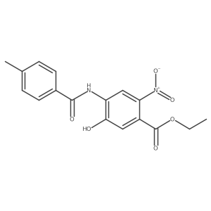 Ethyl 5-hydroxy-4-(4-methylbenzamido)-2-nitrobenzoate Structure