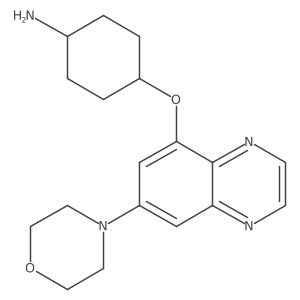 cis-4-((7-Morpholinoquinoxalin-5-yl)oxy)cyclohexanamine Structure