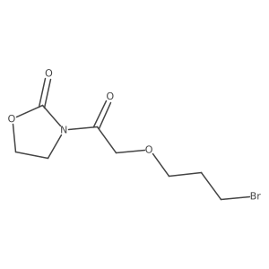 3-(2-(3-Bromopropoxy)acetyl)oxazolidin-2-one Structure