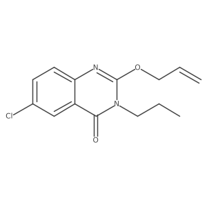 2-(Allyloxy)-6-chloro-3-propylquinazolin-4(3H)-one结构式