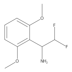 1-(2,6-Dimethoxyphenyl)-2,2-difluoroethan-1-amine Structure